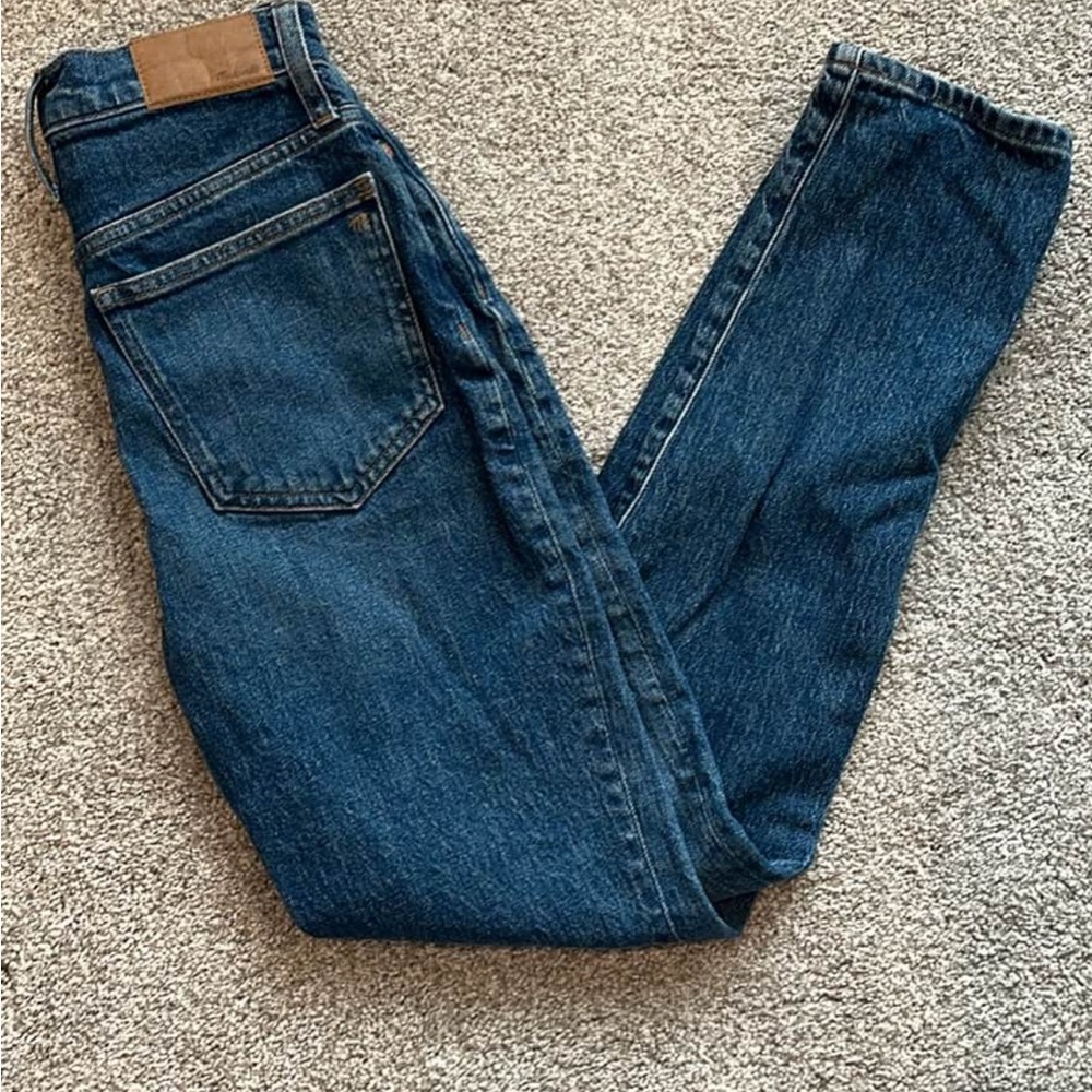 Madewell Women's Straight Leg Jeans - Dark Blue